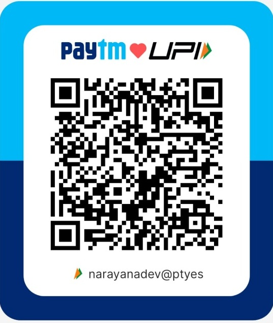 UPI Donation QR Code - narayanadev@ptyes